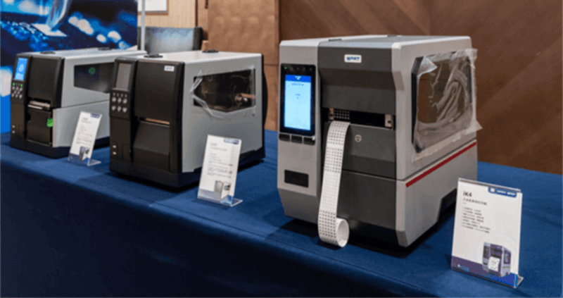 Industrial barcodeprinters on display