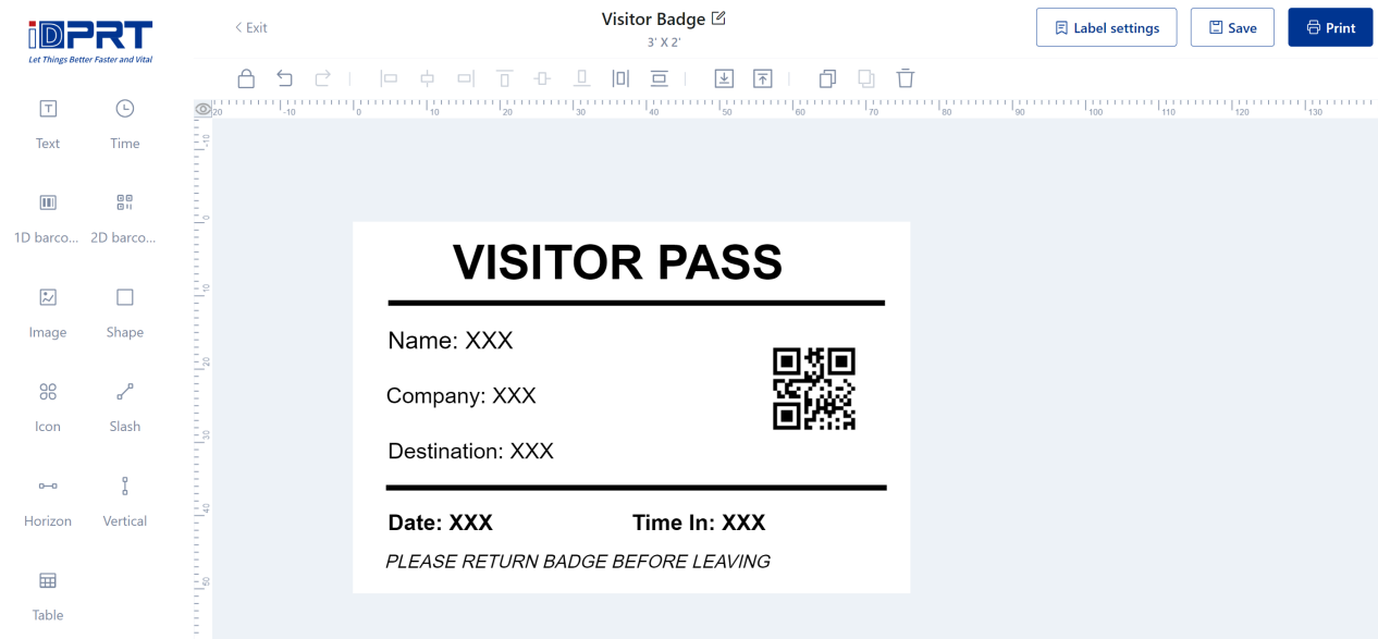 genereer visitor badge label.png